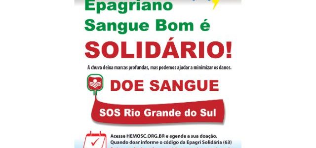 Doe sangue e ajude a salvar vidas