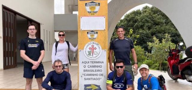 Epagrianos percorrem o Caminho Brasileiro de Santiago de Compostela, em Florianópolis Epagrianos percorrem o Caminho Brasileiro de Santiago de Compostela, em Florianópolis