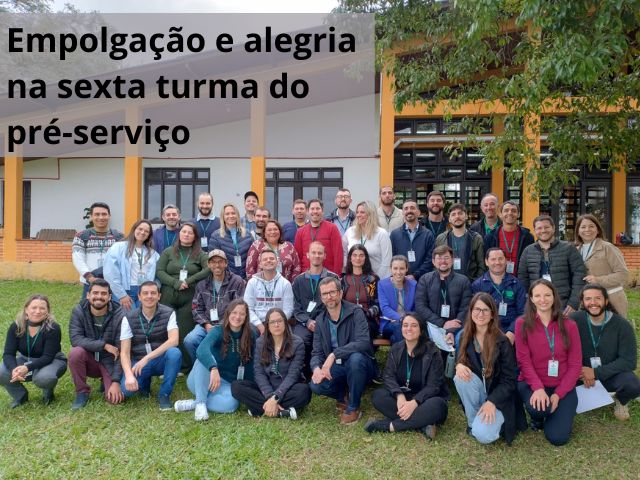 Sexta turma do pré-serviço encerra fase de capacitação coletiva com alegria e empolgação