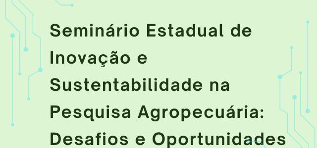 Epagri realiza em outubro seminário voltado para sua equipe de pesquisadores