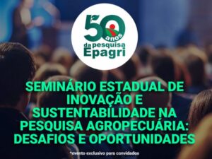 Seminário reúne pesquisadores da Epagri em Florianópolis, a partir da segunda, 20