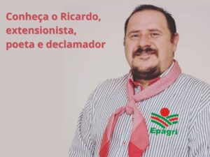 Conheça o Ricardo, extensionista, poeta e declamador